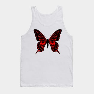 Red and black butterfly Tank Top